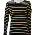 Ralph Lauren Lauren  black and gold stripe long sleeve shirt Photo 0