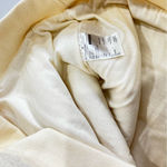 Elodie  Sherpa Hooded Pullover Jacket Size Medium Fully Lined Cream Beige LS Photo 4