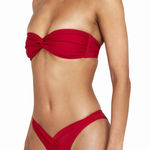 Bamba Cherry Red Ursula Top and Maverick Bottom Bikini Set Photo 0