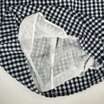American Eagle  Gingham Tie Back Mini Dress Cotton Blue White Checkered Dress XL Photo 11