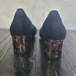 Vionic NEW  Natalie Tortoise Black Suede Chunky Heels Pumps Women's Size 8 Photo 2