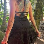 Black Gothic Corset Dress Photo 3