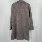 MELLODAY  Blazer Size Large NWT Plaid Houndstooth Longline Open Stretch Fall Photo 1