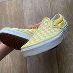 Vans  Checkered Yellow Slip On Sneakers Shoes 5.5 Men 7 Women Photo 8