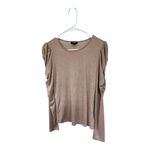 EXPRESS Women's Shimmering Tan Long Sleeve Top Photo 1