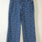 Free People Tennessee Low Rise Boyfriend Jeans Size 32 Bohemian Floral Retro 70s Photo 7