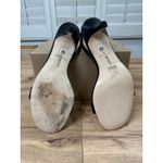 Larroude Hibiscus Slingback Sandal Heels Black Leather Floral Sz 10 Lightly Worn Photo 10