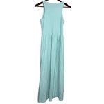 J.Crew Sleeveless Lightweight Knit Tank Maxi Dress Boat Neck XXS Azure Blue Photo 5