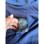 Maya Negri Button Up Shirt Dress Navy Blue 100% Cotton‎ Israeli Designer Size M Size M Photo 4