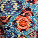 Ruby Rd 190  Aztec Linen Jacket Blouse Size Medium Blue Pink Photo 3