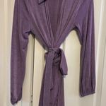 Princess Polly  Women's 8 Purple Party Time Mini Wrap Dress‎ Long Sleeve Plunge Photo 0