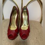 Colin Stuart  Red Heels with Chunky Heel and Platform Photo 1