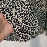 Something Navy  Leopard Button Down Blouse Photo 5