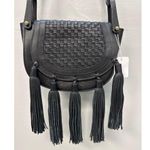 BCBG Maxazria Black Leather Boho Tassle Women's Crossbody Bag NWT Photo 1
