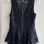 Betsy and Adam  Lace Crochet Peplum Dress with Black Pencil Skirt, Size 10 Photo 11