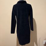 J.Jill Pure Jill corded velour Black cowl neck dress size S Photo 4