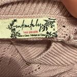 Free People  Intimately On Point Mauve Ribbed Knit Mock Neck Bodysuit Photo 3