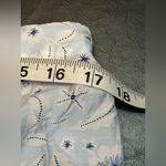 Loft Beach L Blue White Floral Faux Wrap Midi Skirt Tie Knot Photo 7