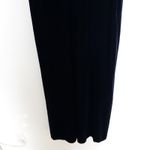 VTG 90s Molly Malloy Womens Velvet‎ Dress Size 16 Navy Short Sleeve Maxi Evening Blue Photo 3