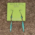 Seed & Sage Sterling Silver Turquoise Dangle Earrings Photo 0