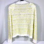 Balmain Yellow and White Tweed Cardigan 42 FR 10 US DF1KL106KG71 Photo 3