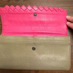Bottega Veneta Taupe & Pink Long Wallet Photo 5