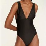 J.Crew NWT Plunge V Neck One Piece Swimsuit in Slate Blue Size 6 Photo 5