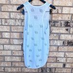 360 Cashmere 360 Sweater Tank S Womens Flip Flop Sandal Print Linen Sleeveless Top NEW Photo 3