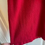Talbots Donegal Cowl Neck Red Sweater Dress Button Detail Holiday Festive Photo 7