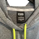 PINK - Victoria's Secret Victoria's Secret PINK Gray Hoodie with Neon Accents Photo 5