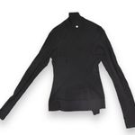 Lululemon Bhakti Yoga Jacket 6 Black Moto Long Sleeve Full Double Zip Thumbholes Photo 7