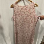Josephine Chaus Cute classic pastel pink floral midi sleeveless dress  Photo 9