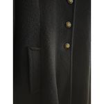 VTG USA MDP Mario De Pinto Wool Maxi Coat Velvet Old Money Retro Glam Heritage Black Photo 4