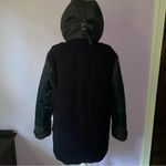 J.Crew  Parka Coat Burbridge Mixed Media Navy Charcoal Photo 3