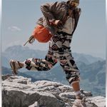 NWOT Free People FP Movement Hit The Slopes Printed Salopette Black combo XS S M Size M Photo 6