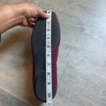 Vince Camuto Veriyla Suede Flats Size 10.5 Berry And Gold Buckle Accent Photo 9