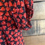 Disney Alice Through The Looking Glass Heart Print Cold Shoulder Dress Size XS Photo 7