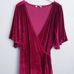 Baltic Born  Meghan Mulberry Velvet Wrap Maxi Dress Photo 3