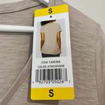 Felina Women’s Slub Jersey V Neck Short Sleeve Tee Atmosphere Beige Size Sm NWT Photo 4