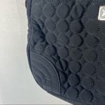 Vera Bradley Black Quilted Rounded Foldover Shoulder Bag Photo 2
