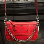 MCM Red Leather Crossbody Photo 0