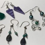 Lot Of 5 Women's Pierced Costume Earrings Dangle Beaded Photo 6