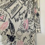 Lilly Pulitzer Love Letters Printed Lightweight Cardigan With Tassel Trim Photo 7