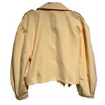 Women’s Relaxing cropped Wrap Jacket by RYEGRASS Yellow Size XXL Photo 3