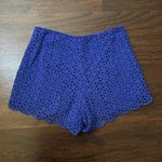 Lulus Lo royal blue eyelet lace shorts size XS Photo 2