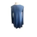 Eileen Fisher Women’s Viscose Jersey Ballet Neck Tunic Blue Bird,SZ PP/PTP XS Photo 2