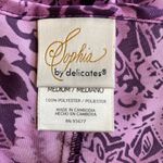 VTG Sophia by Delicates Women's Medium Satin Lace Floral Slip Dress Nightgown Purple Photo 15