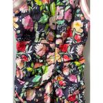 Nicole Miller Collection Floral Zip Front Ruched Mini Dress - RARE Photo 6