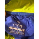 MPG Womens Medium Blue & Neon Yellow Athletic Long Sleeve Shirt With Half Photo 6