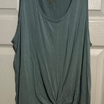 Arizona Jeans Arizona Jean‎ Company Knot-Front Tank Top - Teal Photo 0